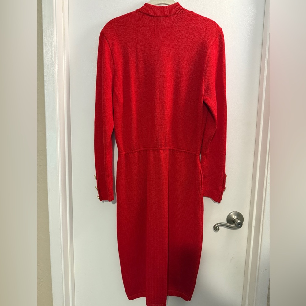 St. John Collection Midi Dress, Vintage, Sz 6 - Picture 2 of 8